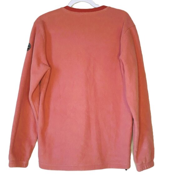 Eddie Bauer Mountain Henley Fleece Sweater S Snap Button Colorblock Normcore - Picture 5 of 7